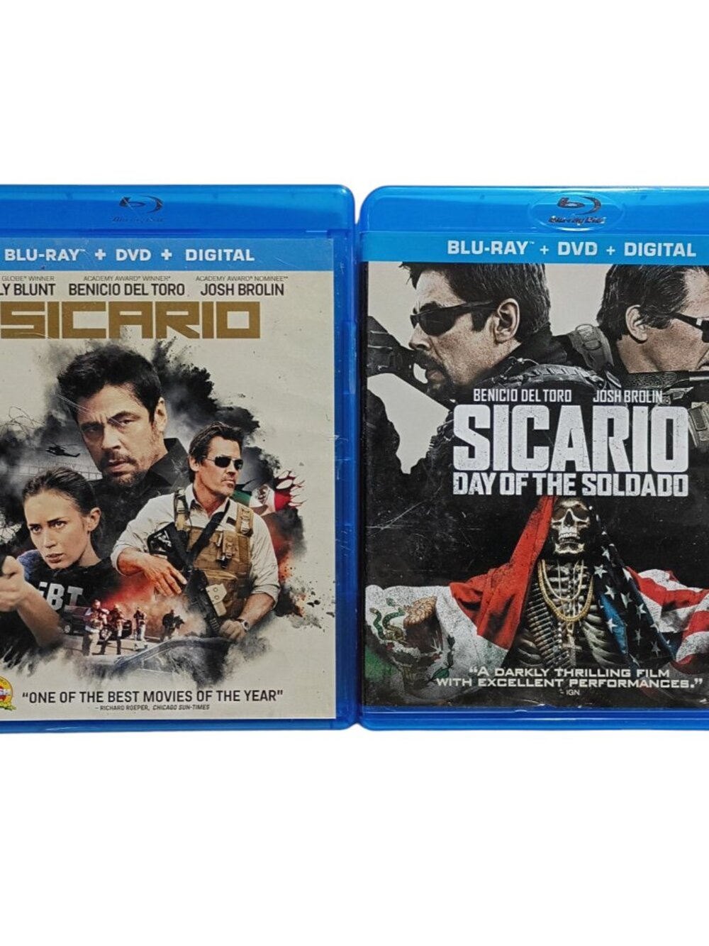 Lionsgate Sicario Blu-Ray And Sony Sicario Day Of The Soldado Blu-Ray 2 Pack